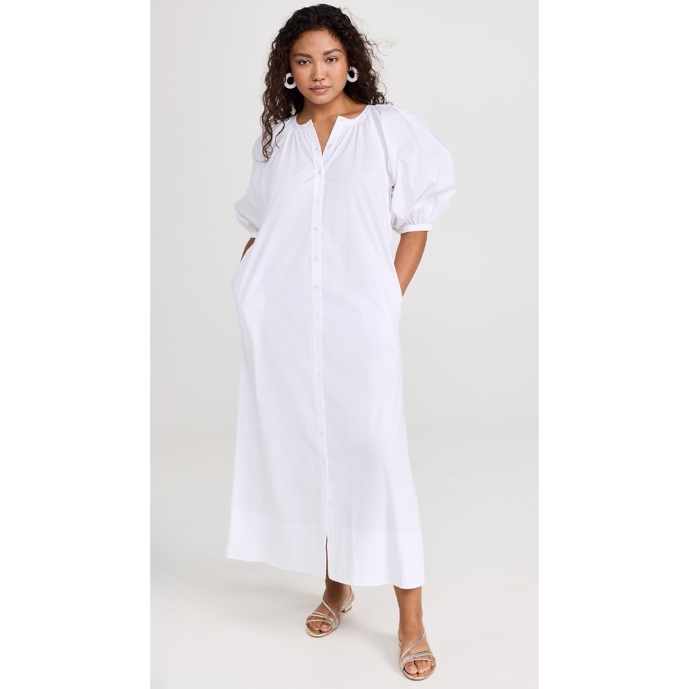 STAUD Vincent dress in white